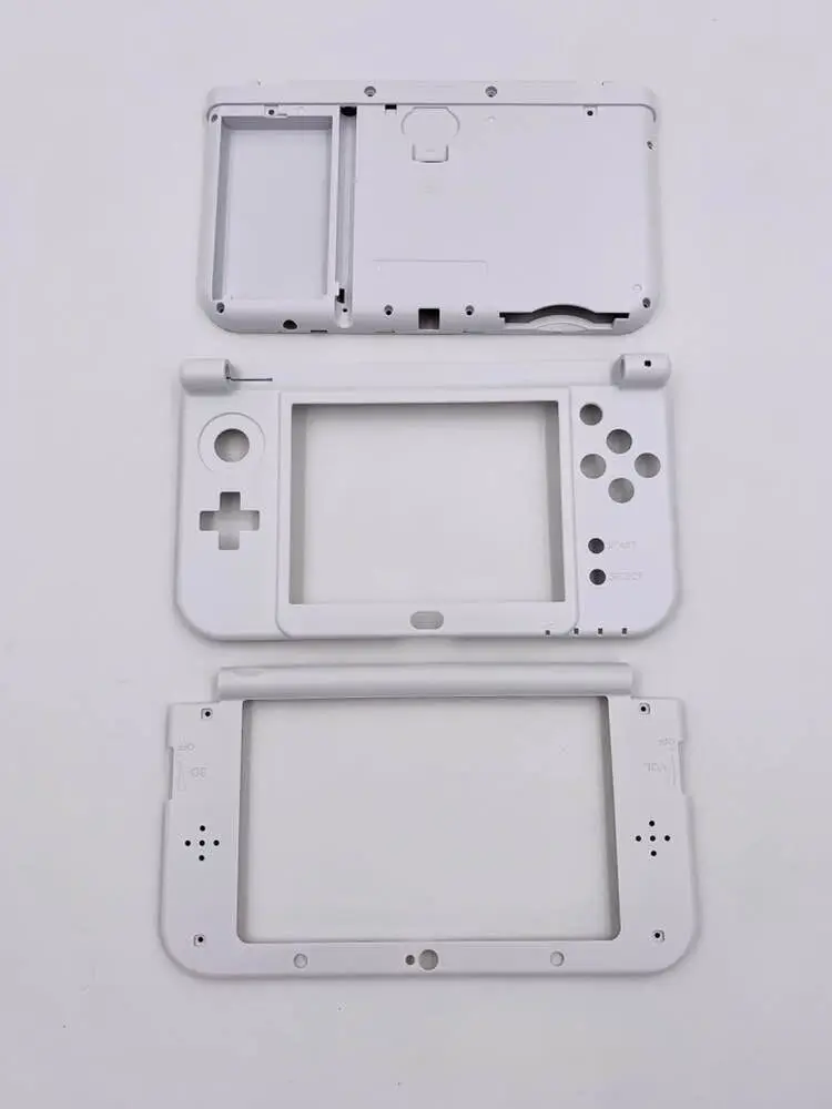 Оригинальная лицевая панель среднего корпуса+ задняя крышка батареи чехол Замена для NEW 3DS XL/LL - Цвет: white set