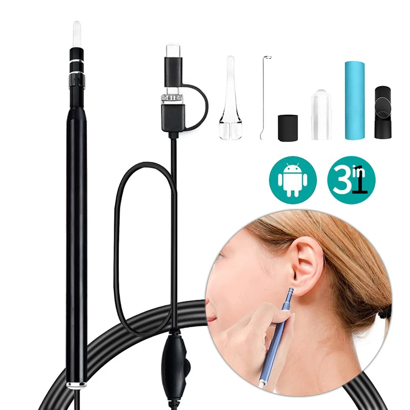 Usb Android Pc Visual Ear Wax Tool Cleaning Endoscope Spoon Otoscope Cleaner 5 5mm Mini Earwax Removal Camera Health Care Tool Ear Wax Cleaning Tools Aliexpress