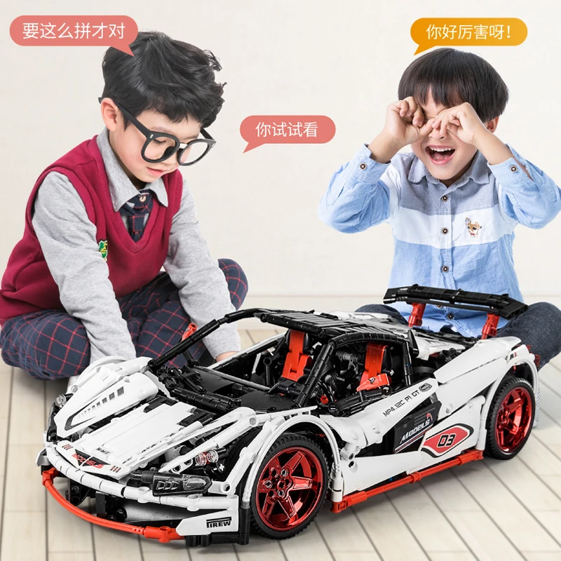 RC автомобиль приложение управления 20087 Icarus Supercar совместимый технический MOC-4562 строительные блоки кирпичи день рождения Обучающие игрушки, подарки