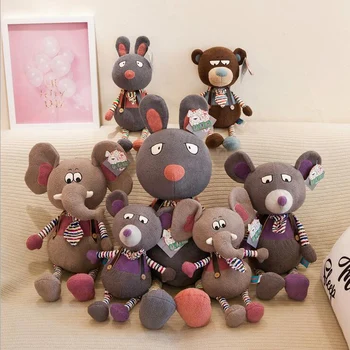 

Cute Cartoon Bear Plush Toy Stuffed Animal Elephant Toys Funny Mouse Plush Doll Children Toy Kids Birthday Gift