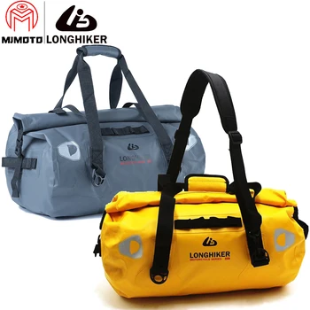 

100% Full Waterproof Motorcycle Tail Bags Multi-functional Durable Rear Motorcycle Seat Bag High Capacity Waterproof PVC Bag 66L