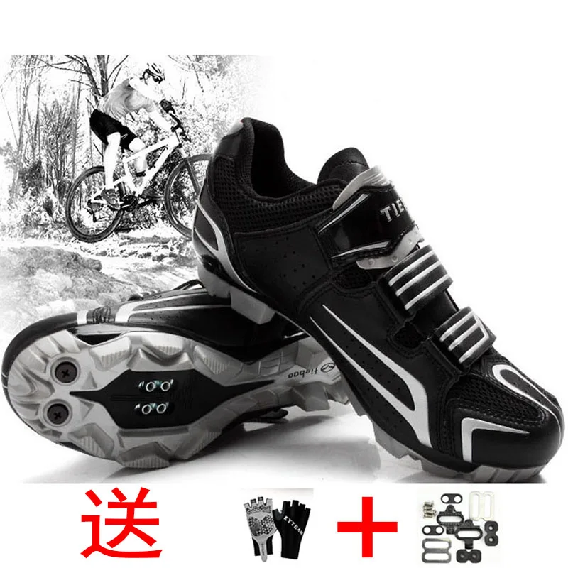 as picture Tiebao велосипедная обувь MTB SPD Cleat Мужская дышащая обувь для гонок Zapatos De Ciclismo горный велосипед обувь для женщин - Цвет: as picture