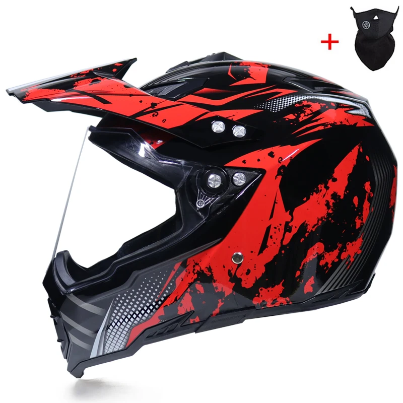 MSUEFKD внедорожный мото rcycle шлем с солнцезащитным козырьком moto-Cross moto cross шлем с двойным щитком racing moto - Цвет: 8a