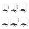 Clear Acrylic Display Case Black Base Dustproof Protection Model Toy Show Box 1