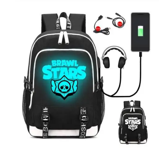 as picture Школьная тканевая сумка для игр, рюкзак с принтом, USB зарядка Mopchilas, сумка для ноутбука, дорожная сумка, рюкзак для подростков - Цвет: as picture