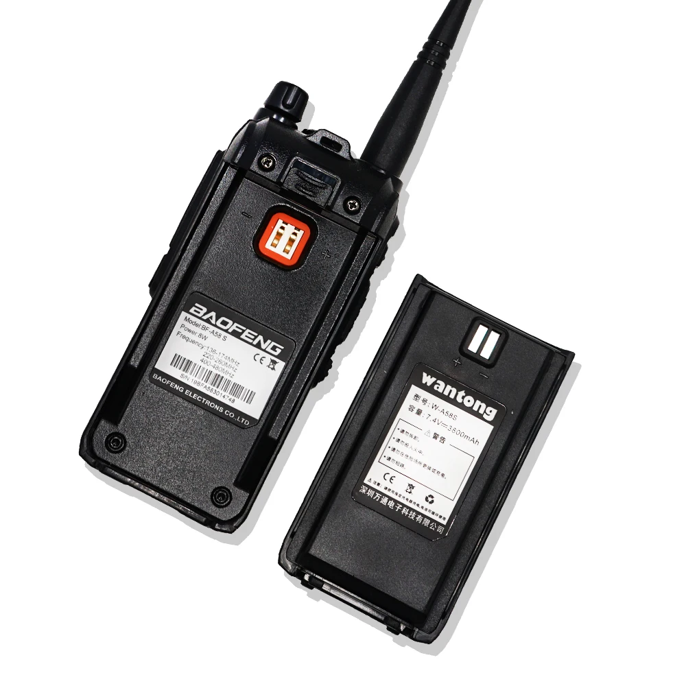 Baofeng BF-A58 S трехдиапазонная рация VHF UHF двухдиапазонный приемопередатчик 3800 мАч портативный CB Ham Радио 8 Вт 10 км трехполосная рация