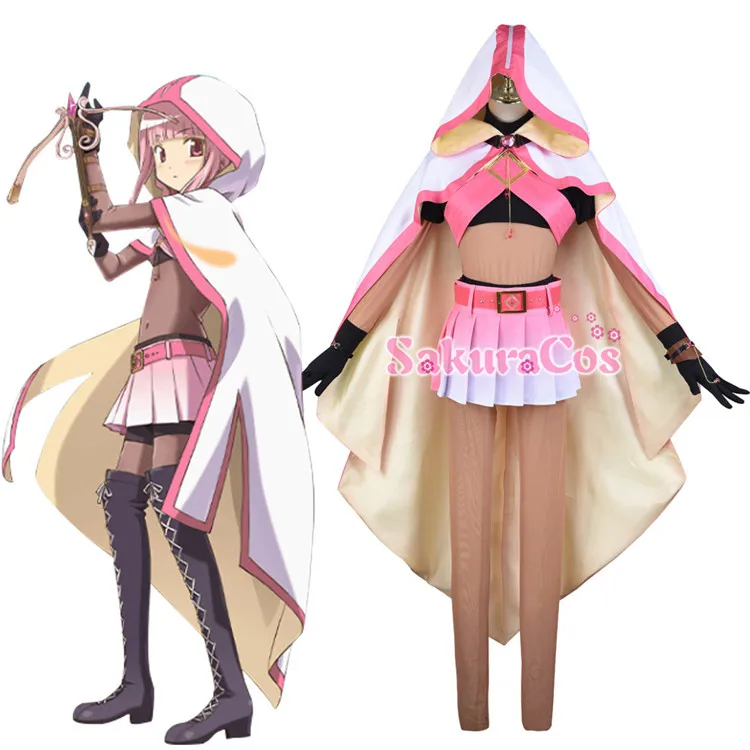 Аниме! Magia Record: Боевой Костюм Puella Magi Madoka Magica боковая история Tamaki Iroha красивая форма