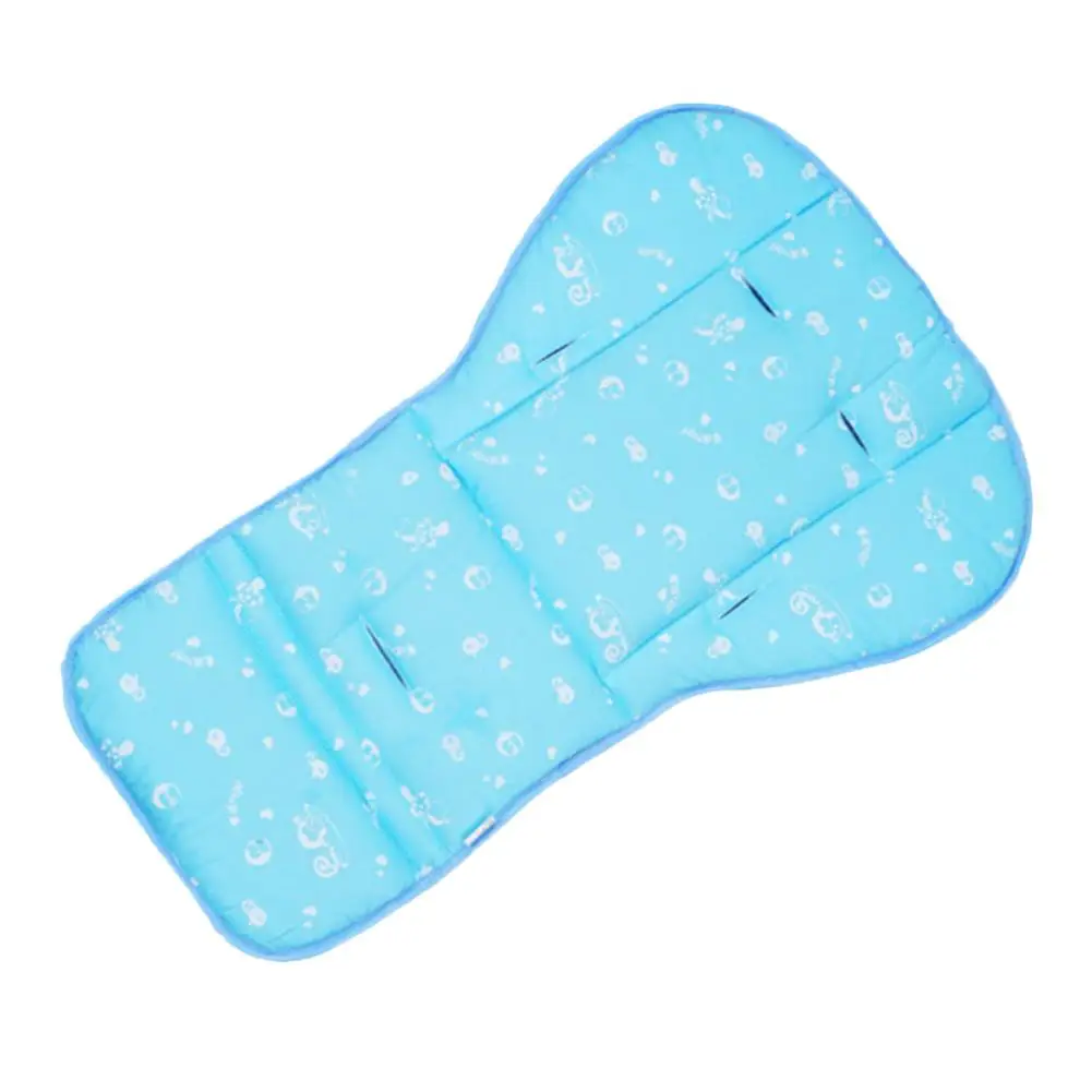 Blue Детская Коляска Подушка для детской коляски большой хлопковый коврик четыре сезона Универсальный Детский хлопковый столик для кормления малыша подушка - Цвет: Blue