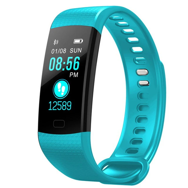 Зеленый TOLASI, для женщин, мужчин, умный браслет, Bluetooth, пульсометр, кровяное давление, шагомер, часы, светодиодный, спортивный браслет, часы для Android IOS - Цвет: Зеленый