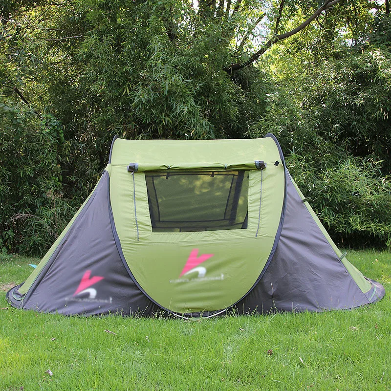 Outdoor Throw Tent Outdoor Automatic Tents Throwing Pop Up Waterproof Camping Hiking Tent Waterproof Large Family Windproof Tent