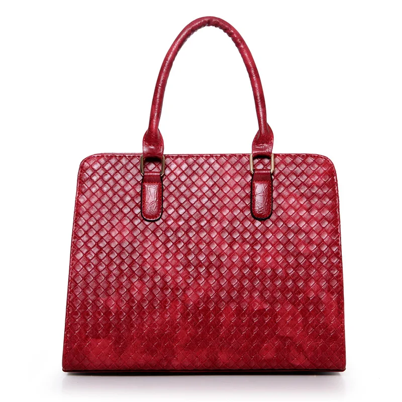 

Holy Snow Beauty 2016 Autumn And Winter New Style Europe And America Fashion Weaving Different Size Bags Four-piece Set Shoulder