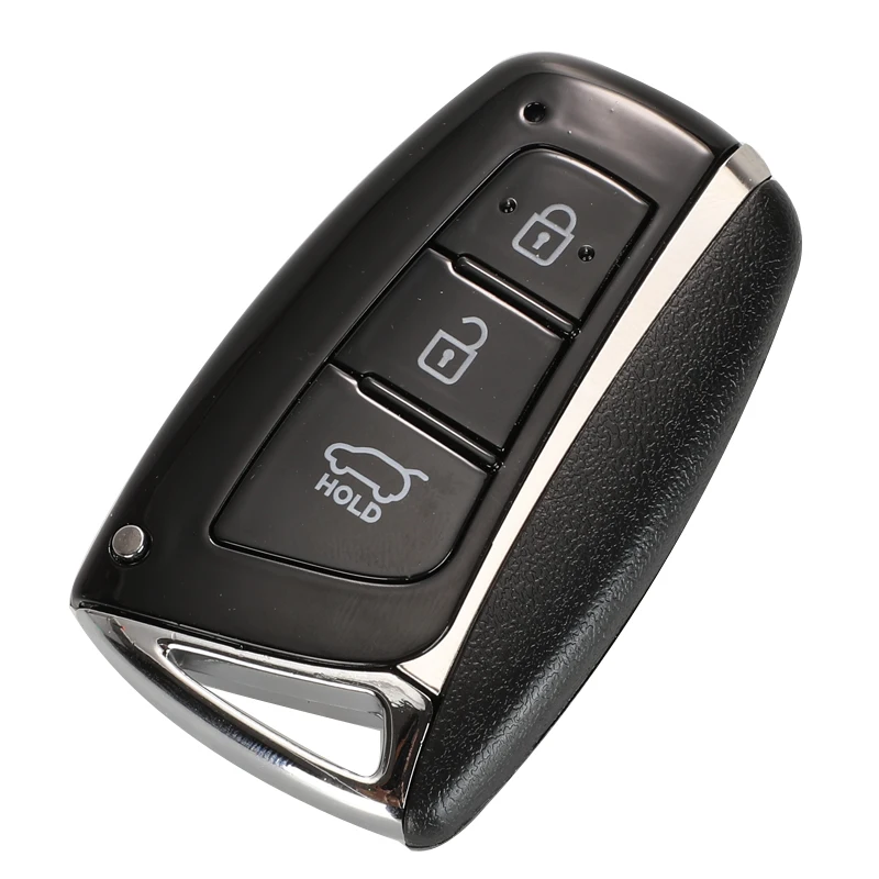 Jinyuqin 3 4 кнопки смарт-ключ чехол для hyundai Genesis 2013- Santa Fe Equus Azera IX45 удаленный ключ оболочки замена Fob - Количество кнопок: 3 Кнопки