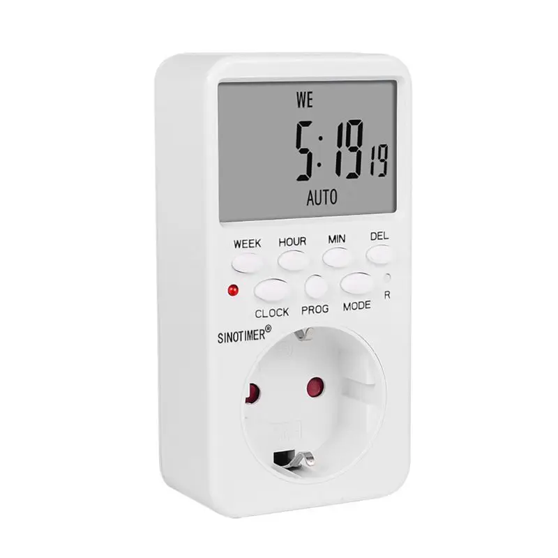 

EU UK US Plug Outlet Digital Timer Socket Time Relay Switch Control Programmable