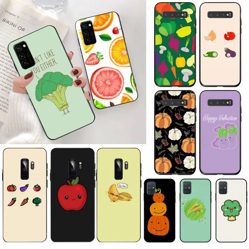 Vegetables Broccoli Pumpkin tomato eggplant Phone Case for Samsung S20 plus Ultra S6 S7 edge S8 S9 S10 5G lite 2020 | Мобильные