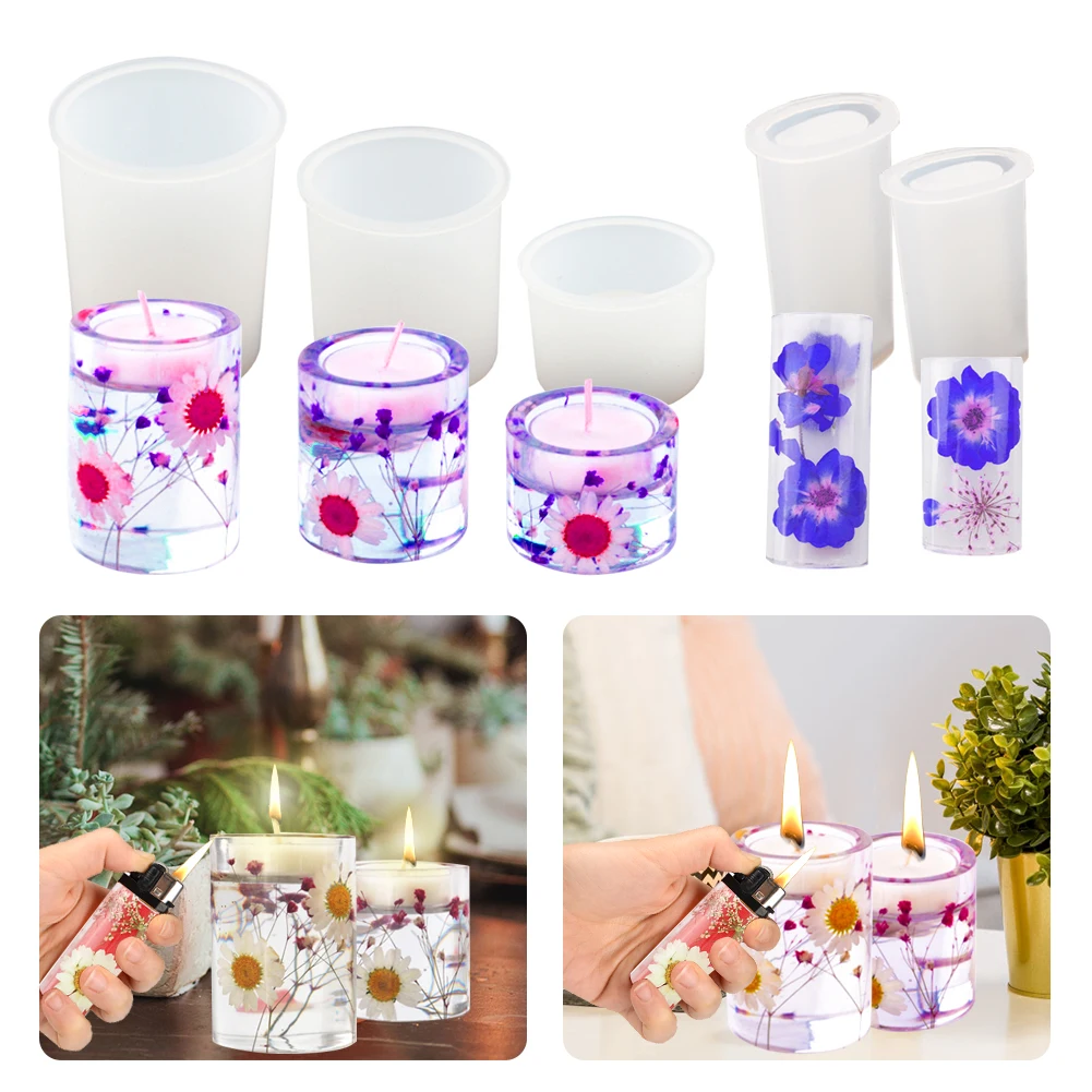 À faire soi-même Epoxy silicones Mold Resin Candle Holder Storage Box Makings Craft w0b4 h8a4 