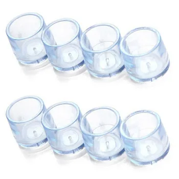 

8pcs Durable Mini Rubber Non-Slip Accessories Wear Resistant Home Transparent Protector Anti-scratch Table Leg Cover