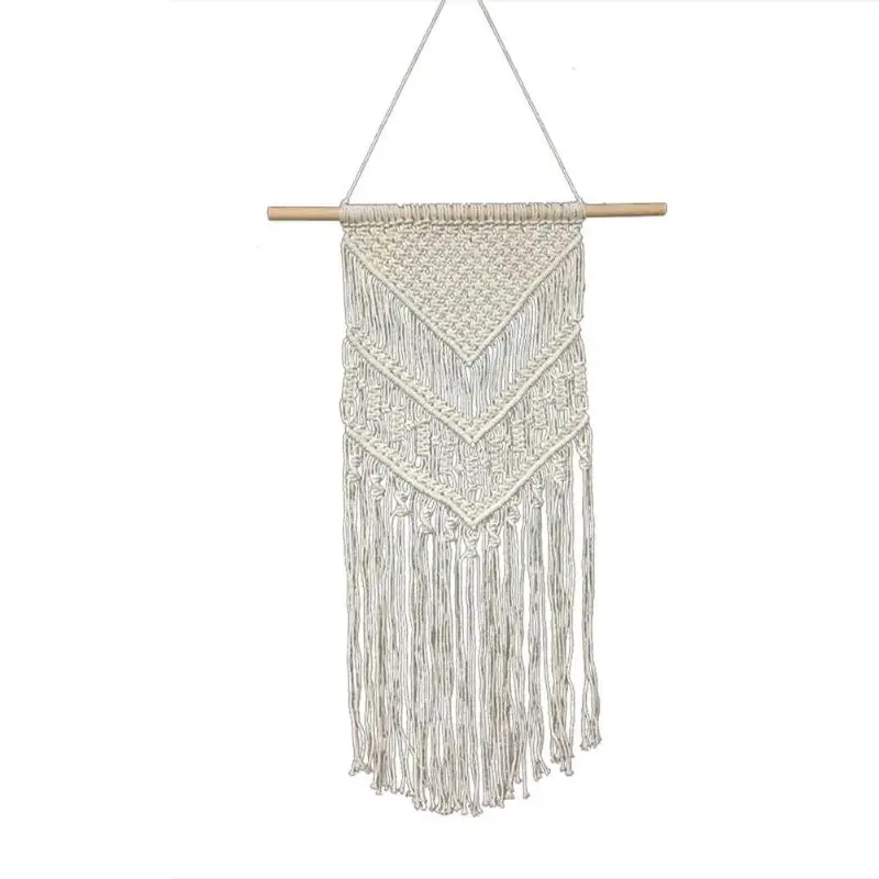 

Handmade Macrame Wall Hanging Cotton Tapestry Apartment Studio Home Art Decor Multi-scene Application Bedroom Living Room
