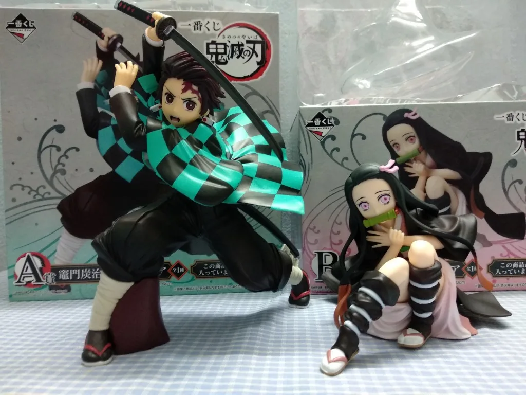 16 см японского аниме демон убийца Kimetsu no Yaiba фигурка Kamado Tanjirou Nezuko ПВХ фигурка модель воина Фигурки игрушки подарки