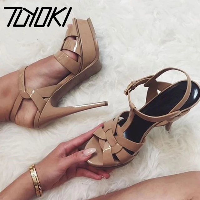 High Heels Sandals Women Genuine Leather Platform Woman Shoes Sexy Fashion Wedding Footwear Ladies 1