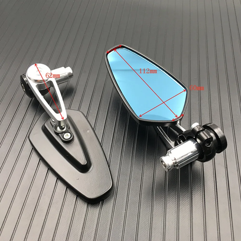 Универсальный мотоцикл зеркало заднего вида мотоцикл Модифицированная Ручка Бар торцевые боковые зеркала для KAWASAKI HONDA SUZUKI YAMAHA DUCATI KTM