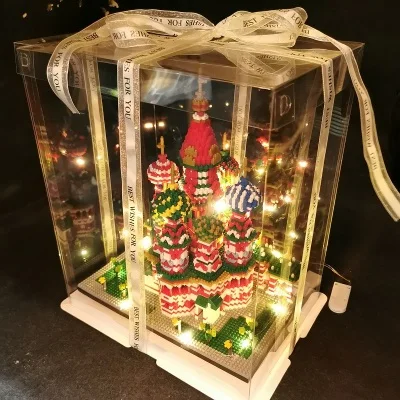 DIY светильник Подарочная коробка Тадж Василий церкви Архитектура комплект
