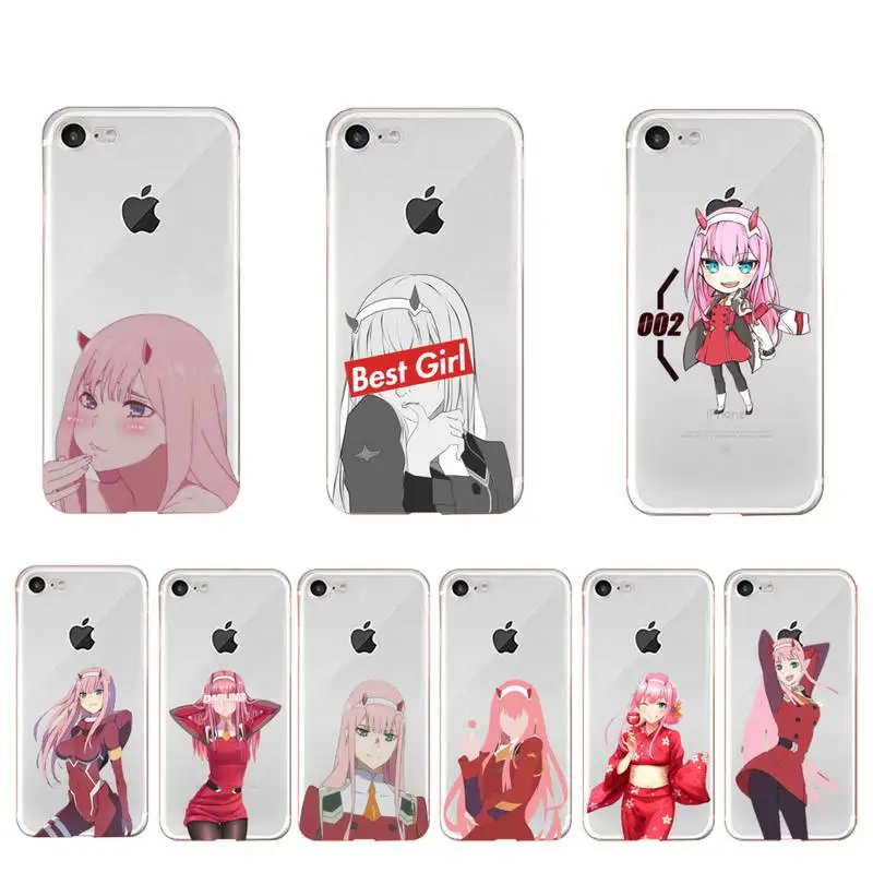 FHNBLJ Zero Two Darling in FranXX чехол для телефона с аниме iPhone 11 12 13 mini pro XS MAX 8 7 6 6S Plus X 5S SE 2020 XR |