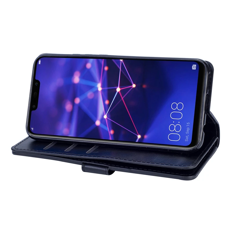 Чехол-книжка для huawei mate 20 Pro Lite Capas из искусственной кожи на молнии с карманом для денег, отделением для ID карт, кошелек, чехол для телефона