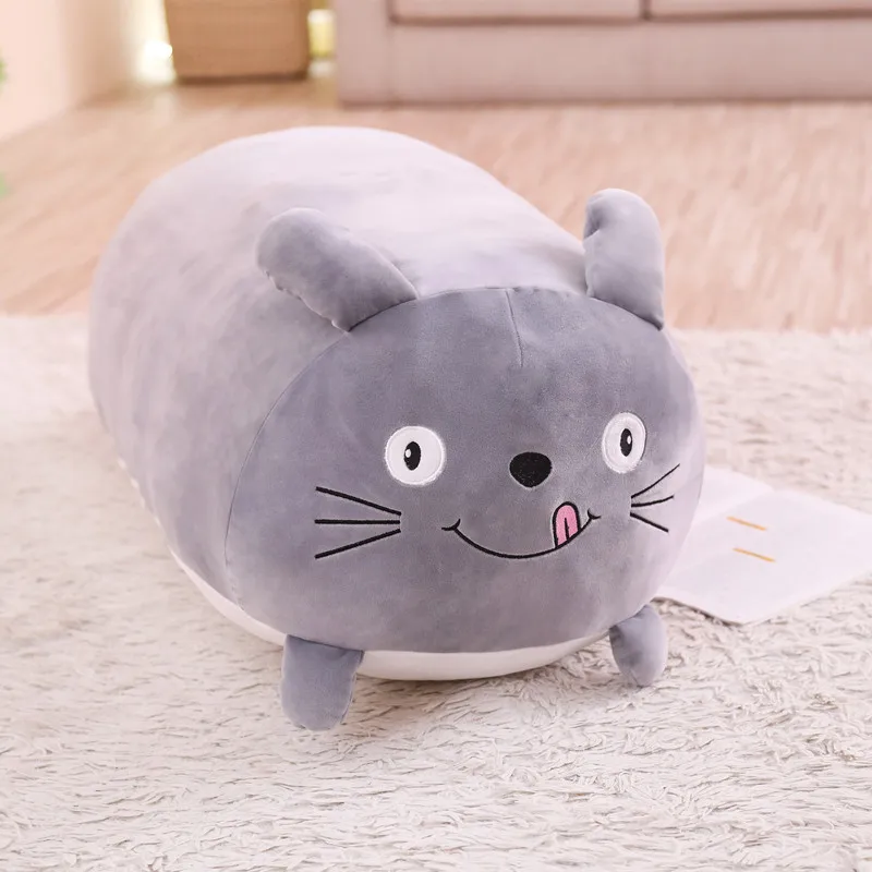 60/90 см новые гигантский милые плюшевые игрушки чучело кукла Симпатичный кот собака свинка Toroto диванная Подушка Детские успокоить игрушка для декора дома - Цвет: totoro