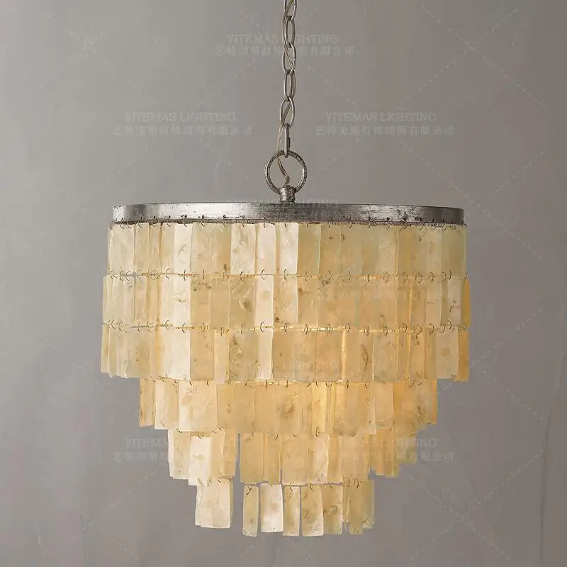 

Small Shell Chandelier Lighting European Italian Murano Hanging Chandelier For Bedroom Foyer Living Room Kitchen Dining Room