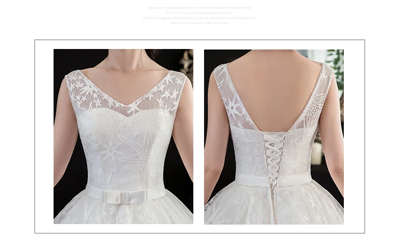 Vintage Classic wedding dress Vestidos De Novia new bride V neck white luxury Lace French Star Sky Robe De Marige Sirene 7