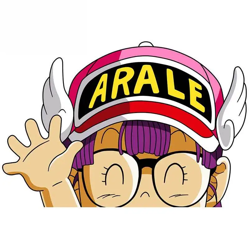 

CMCT 13cm for Arale fine body car bumper truck camper waterproof sunscreen custom printed vinyl car sticker