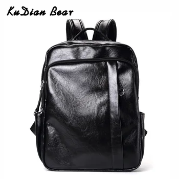 

XXXXX PU Leather Men Backpack Waterproof Leisure Travel Laptop Teenager Bags Back Pack Computer Mochila Hombre BIG033 PM45