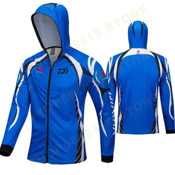 

2020 Summer Sports Outdoor Speed Dry Sun Fishing clothing Breathable Perspiration Anti-mosquito Slim Fishing clothing