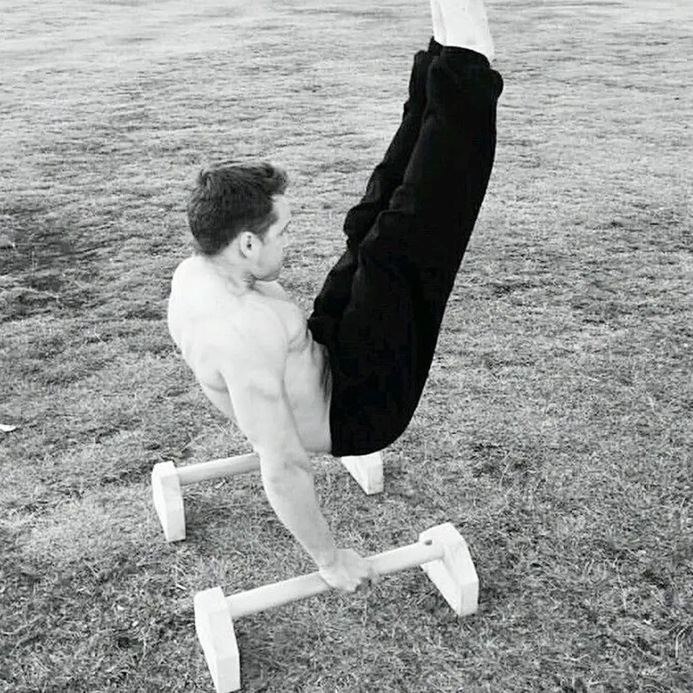 Русский стиль растягивающаяся подставка одинарная двойная штанга Calisthenics Handstand персонализированные стержни деревянные пуш-ап двойной стержень