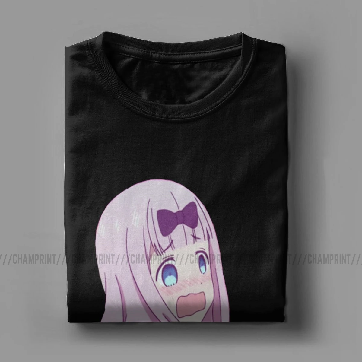Fujiwara Chika condressed дизайнерские футболки для мужчин, потрясающая футболка, аниме Kaguya-sama Love Is War Fujiwara, футболка, летние топы