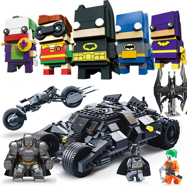 

Superhero armed bat racing model technology building block toy set Lego Batmobile building block toy compatible with DIY toys