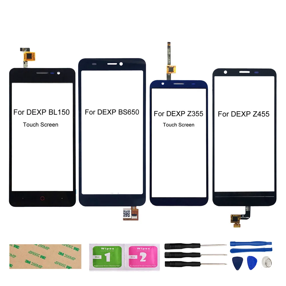 

Touch Screen Panel For DEXP BL150 BS650 Z355 Z455 Touch Screen Digitizer Glass Panel Sensor Front Glass Assembly Parts