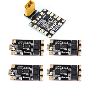 

Rcharlance Razor32 V2 35A BLheli_32 3-6S DShot1200 ESC w/ RGB LED & Current Sensor with XT60 Dual BEC Power Distribution Board
