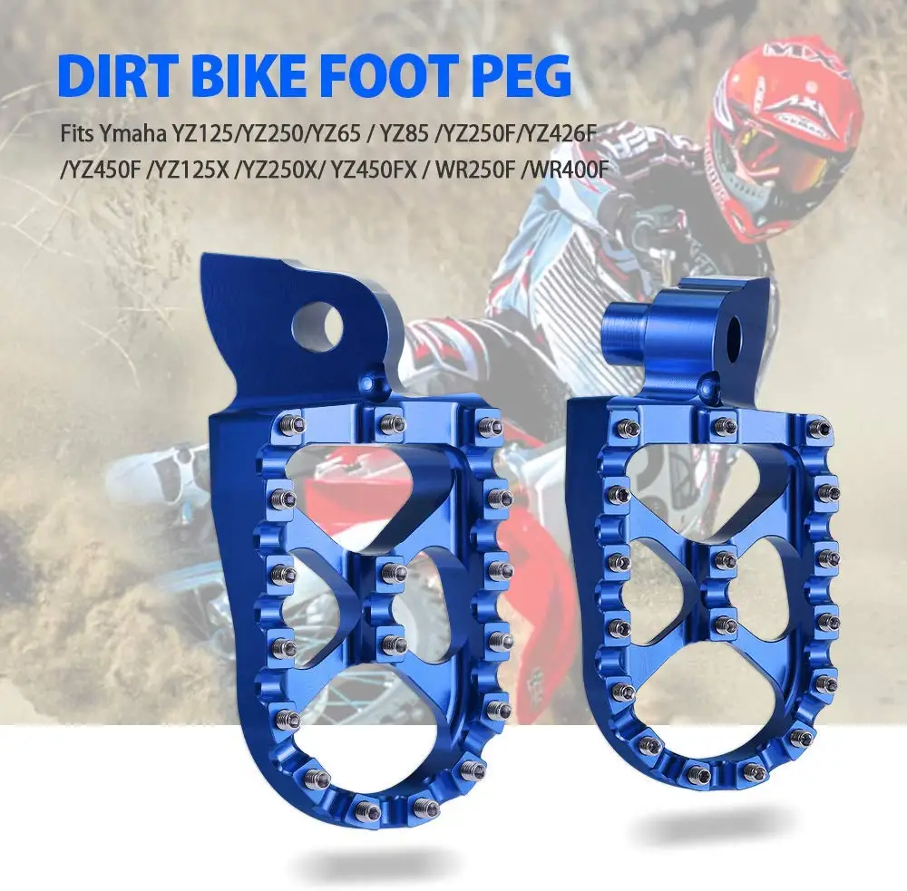 

Foot Pegs Rest Pedal Footrests For Yamaha YZ85 YZ125 YZ250F YZ400F YZ450F YZ426F WR400F WR426F WR250F WR450F Footrests