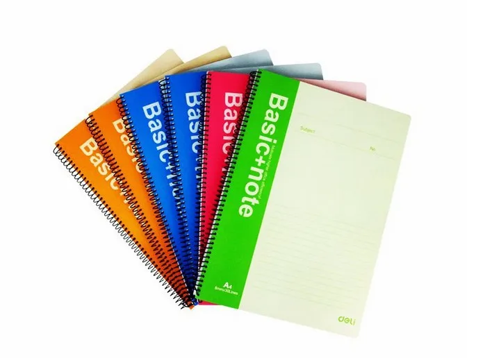 

Deli 7690 A4 100 Page Coil Notebook Soft Copy Students Laptop Spiral NoteboY