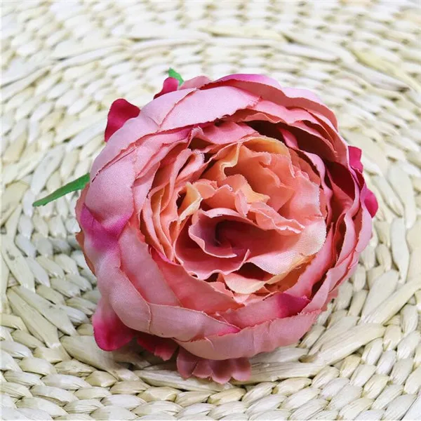 fuchsia 60P поддельный цветок китайского пеона голова ДИА. 8 см/3,1" моделирование полуоткрытый пеония для DIY свадебный букет фоновые настенные аксессуары - Цвет: fuchsia