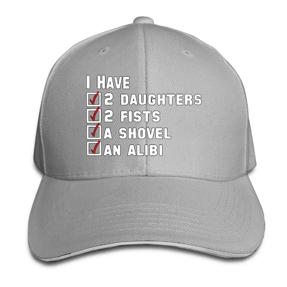 У меня 2 дочери 2 кулака 1 Лопата алиби регулируемая бейсболка