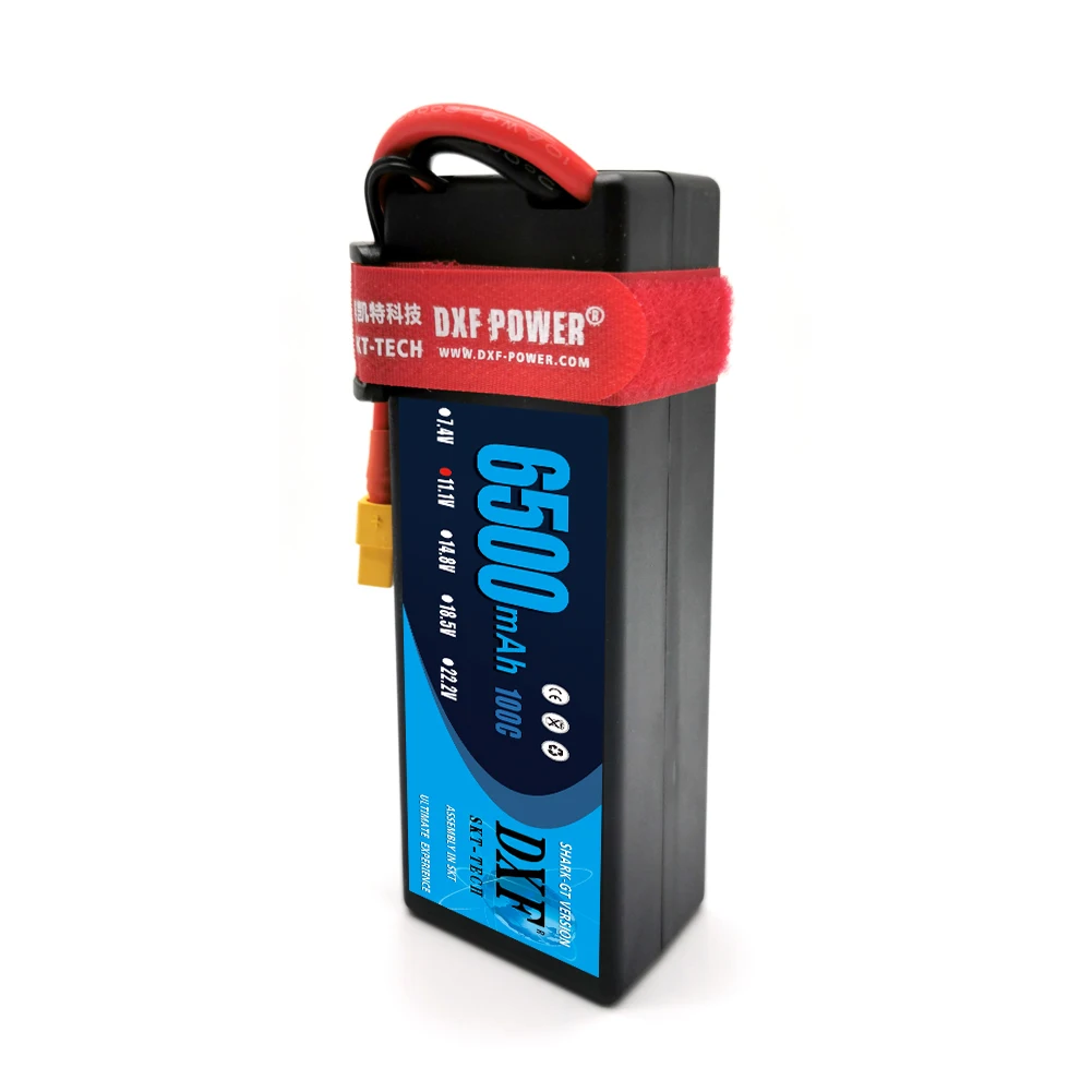 DXF 6500mAh 3S1P 11 1 V 100C/200C Hardcase LiPo Battery Dean/T XT90 EC5 XT150 XT60 вилка для 1/8 1/10 RC автомобилей