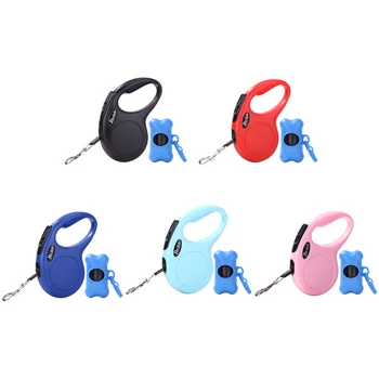

Automatic Retractable Pet Dog Flexible Collar Leash For Cat Small Medium Dogs Extending Traction Rope Supplies With Garbage Bag