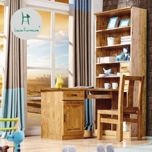 Луи Мода компьютерный стол все деревянный компьютерный стол угловой Рабочий стол с книжными полками комбинированный книжный шкаф студенческий cypress home