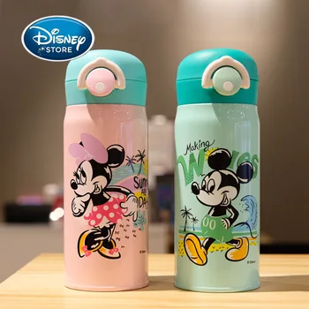 

Disney Princess 350ml Thermos Cup Kids Cartoon Mickey Mouse Spiderman Water Bottle Baby Stainless Steel Thermal Mug Vacuum Flask