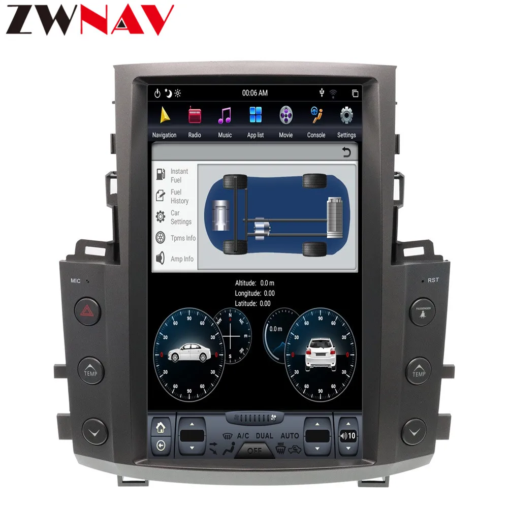 Best vertical screen Tesla style Android 8.1 Car Multimedia Player For Lexus LX570 2007-2015 GPS Navi BT radio audio stereo head unit 1