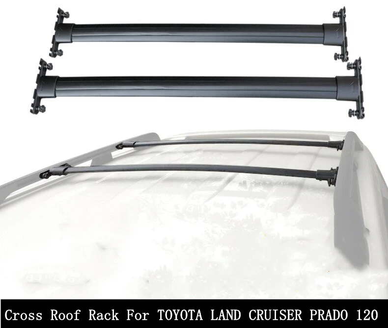 Поперечный багажник для TOYOTA LAND CRUISER PRADO 120 2003-2009 алюминиевые рейки багажники