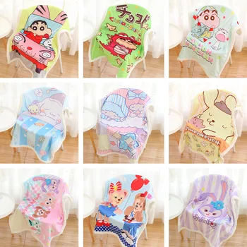 

HelloKitty MyMelody Cinnamoroll PomPomPurin Duffy Bear Stellalou Shelliemay Plush Blanket Quilt Student Office Nap Cover Blanket