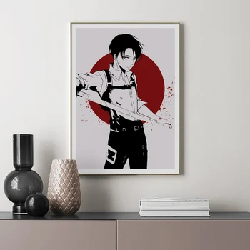 

Attack On Titan Eren Jaeger Levi Ackerman Anime Posters And Prints Wall Art Canvas Painting Baby Pictures Wall Paintings